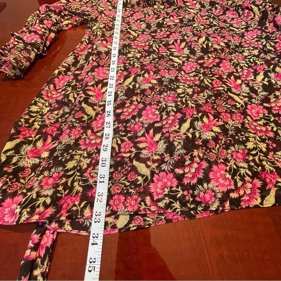 MISA Los Angeles Saint Floral Dress Belted Chiffon Mini Dress Small - Picture 13 of 17